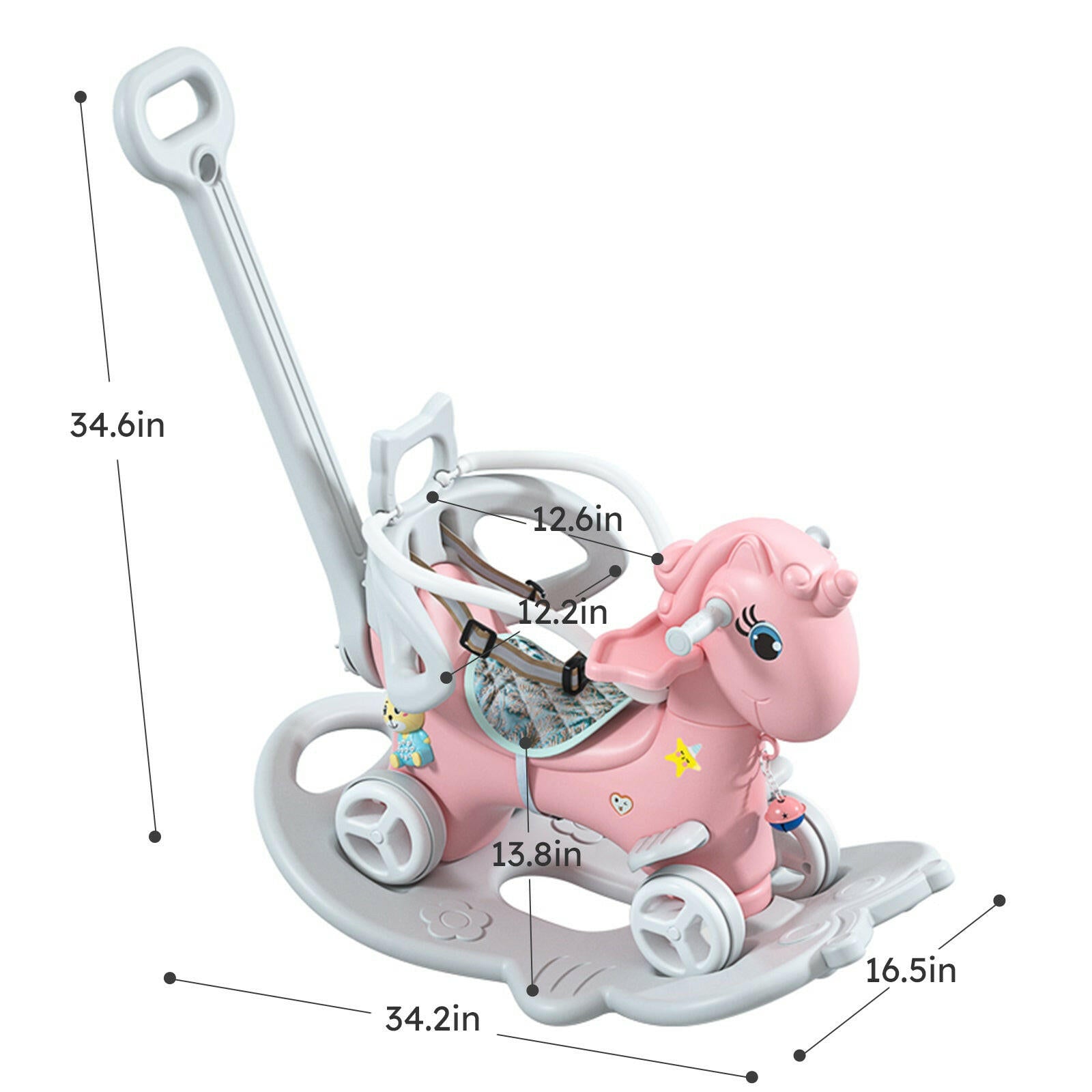 4-in-1 Baby Rocking Horse & Balance Bike