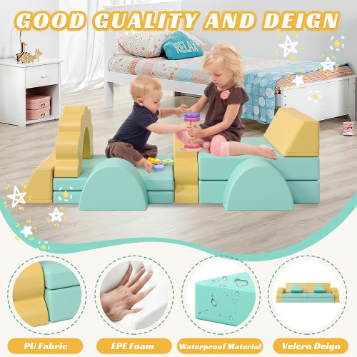 10PCS Kids Foam Play Couch – Climbing & Crawl Set, Convertible Sofa for Toddlers