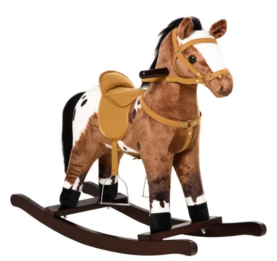 Rocking Horse Plush Ride-On Toy
