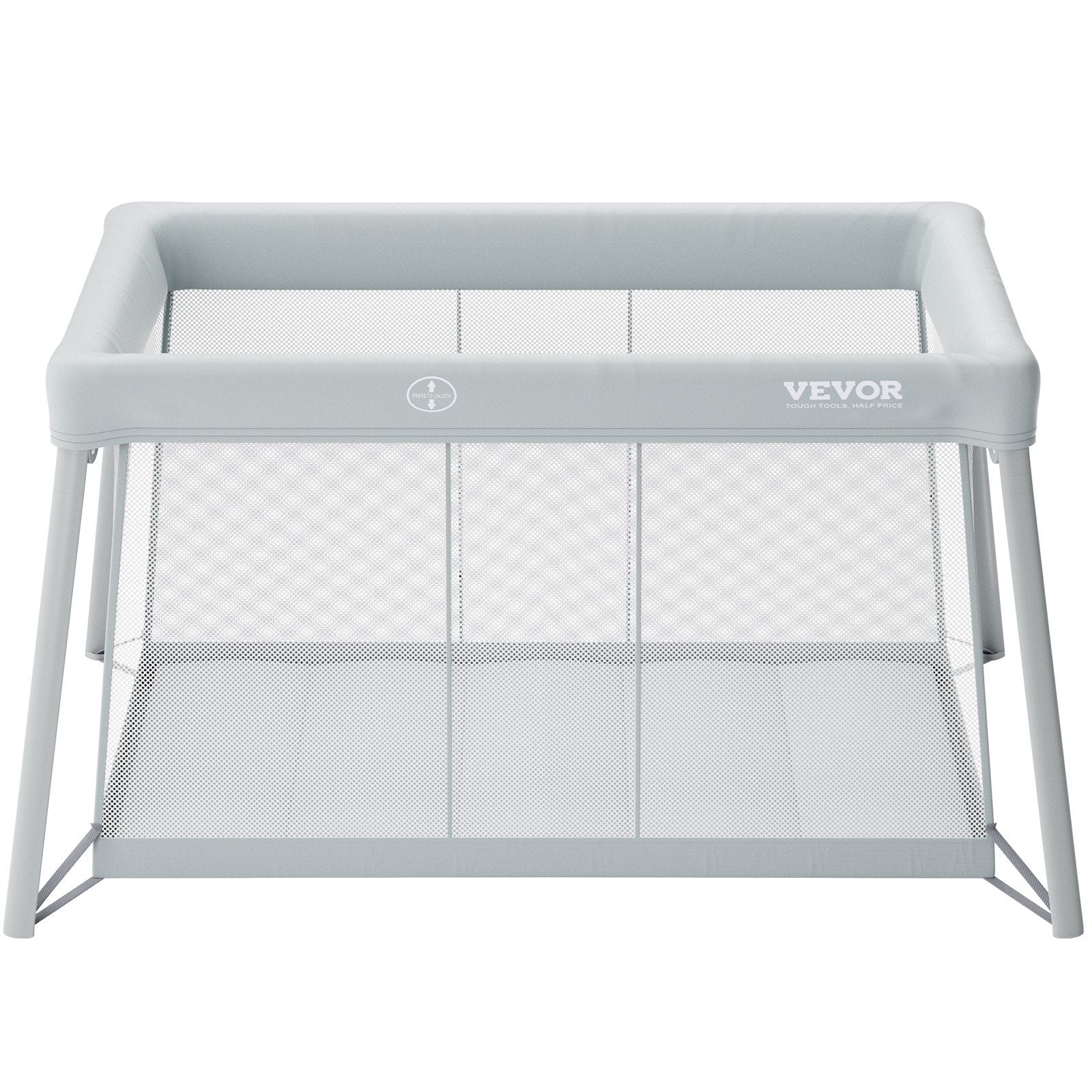 VEVOR Baby Travel Crib & Play Yard – Foldable Baby Playpen with Soft Mattress Pad